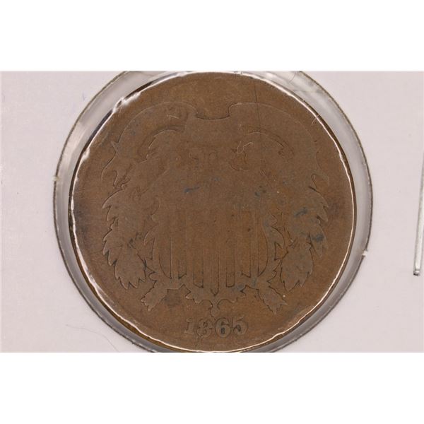 1865 US 2 CENT PIECE