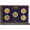 Image 1 : 5 COIN 1999-P 24KT GOLD PLATED STATE QUARTER SET