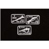 Image 1 : 3-1 GRAM PROOF SILVER RIFLE THEMED INGOTS