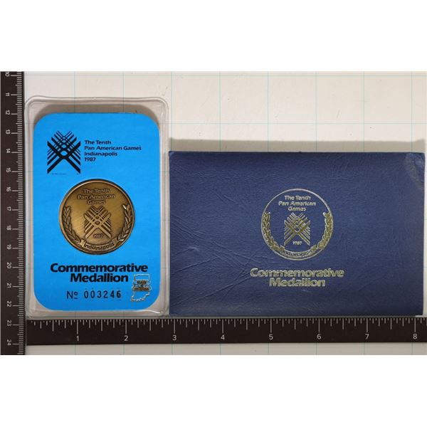 1987 PAN AMERICA GAMES COMMEMORATIVE MEDALLION