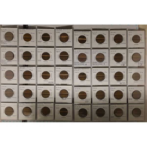 40 ASSORTED VINTAGE METAL ITALIAN TELEPHONE