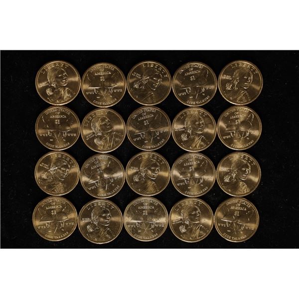 20-2016 NATIVE AMERICAN BU $1 CODE TALKERS COINS