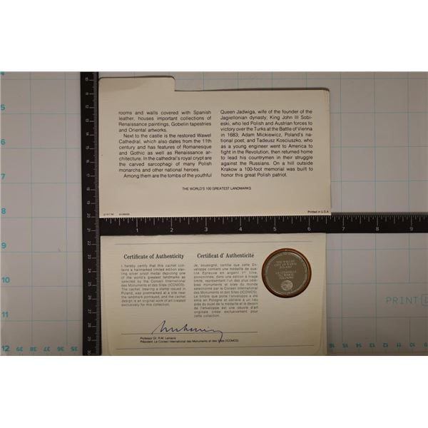 13.9 GRAMS PF STERLING SILVER ROUND IN FDC, THE