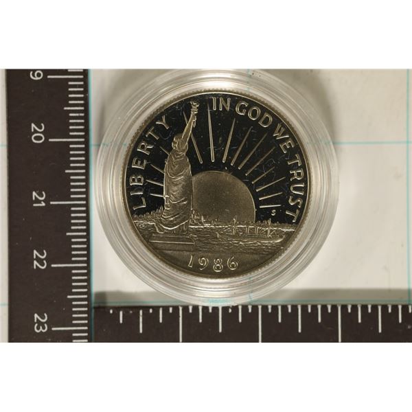 1986-S US PROOF "LIBERTY" HALF DOLLAR IN HARD