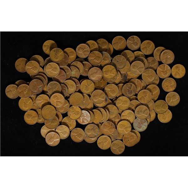149 ASSORTED WHEAT CENTS: 1930-1958, ONE IS A 1911
