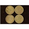 Image 1 : 1941, 43 & 2-1944 NETHERLANDS SILVER 25 CENTS
