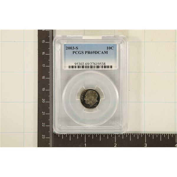 2003-S ROOSEVELT DIME PCGS PR69 DCAM