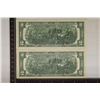 Image 2 : 2-1976 US $2 FRN'S CU WITH CONSECUTIVE SERIAL #'S