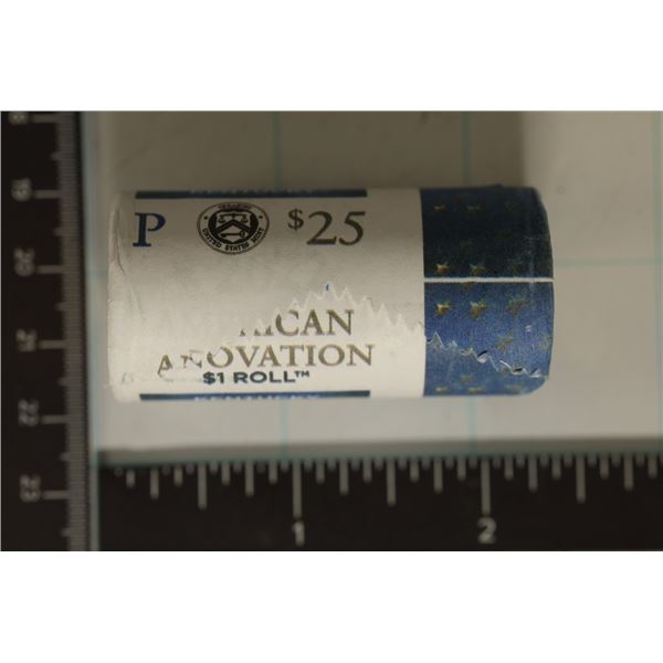 2022-P SOLID DATE $25 ROLL OF UNC INNOVATION $1'S