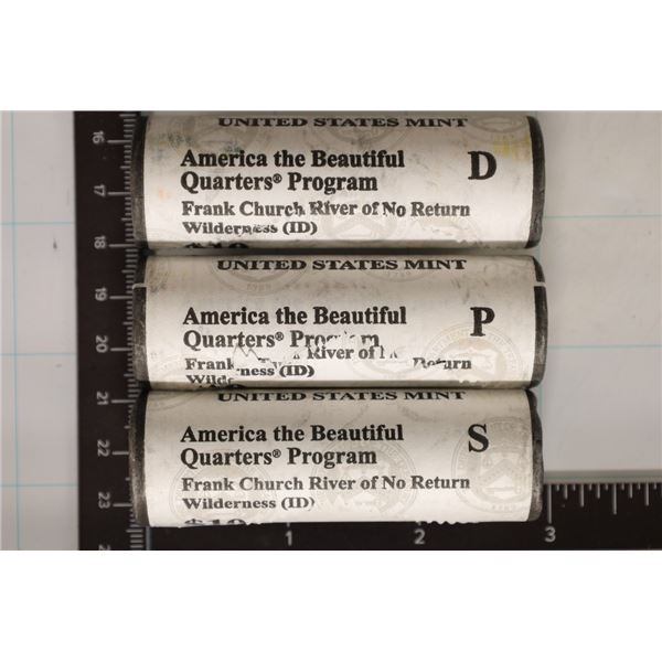 2019-P/D/S SOLID DATE $10 ROLLS OF "FRANK CHURCH