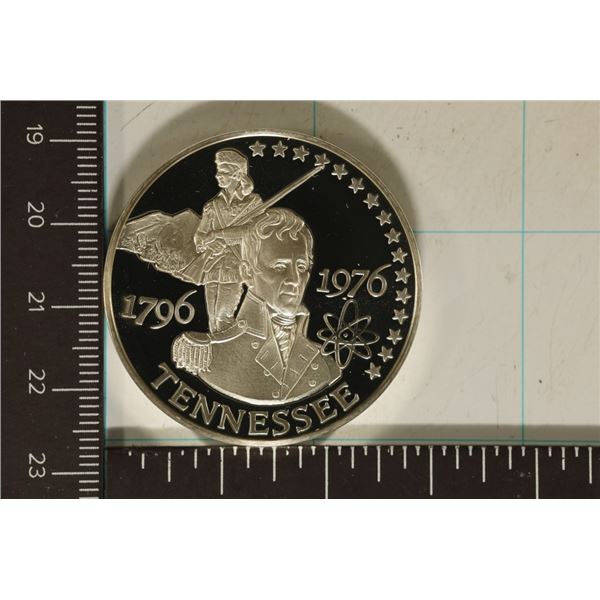1.19 OZ. PROOF STERLING SILVER "TENNESSEE" ROUND