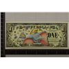 Image 1 : 2005 DISNEY $1 CRISP UNC COLORIZED BILL "DUMBO"