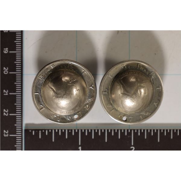 2 UNIQUE POPOUT COIN JEWELRY PIECES.  1 CONTAINS A