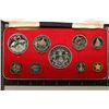 Image 1 : 1970 BAHAMAS SILVER 9 COIN PROOF SET IN ORIGINAL
