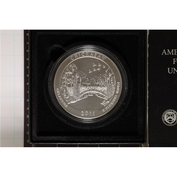 2011-P SILVER 5 OZ. AMERICA THE BEAUTIFUL COIN