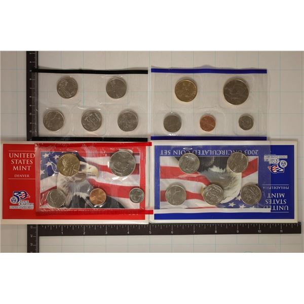 2003 US MINT SET (UNC) P/D (WITH ENVELOPE)