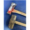 Image 2 : SLEDGE HAMMER AND SPLITTING AXE