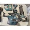 Image 2 : CORDLESS MAKITA GRINDER, RECIP SAW, IMPACT AND SDS HAMMER DRILL WITH HEPA VAC ATTACHMENT, 3 BATTERIE