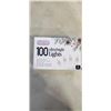 Image 2 : 12 SETS OF 100 ULTRA BRIGHT LIGHTS, INDOOR/ OUTDOOR, 18.5 FT LENGTH EACH