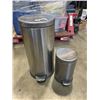 Image 1 : TWO STAINLESS STEP CANS