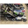Image 1 : EGO 56V ELECTRIC 21 INCH LAWNMOWER WITH BAG, CHARGER AND BATTERY, WORKING