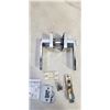 Image 2 : 6 NEW MONACO SATIN PRIVACY DOOR HANDLES, ANSI GRADE 3