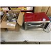 Image 2 : KITCHENAID TOASTER OVEN AND CANNISTERS WITH BOX OF KITCHEN SUPPLIES, COOKIE SHEETS AND MIXING BOWLS