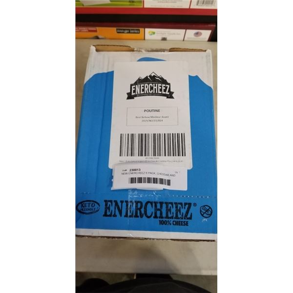 NEW ENERCHEEZ 6 PACK, CHEDDAR AND POUTINE FLAVOR BEST BEFORE NOV/2025