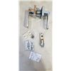 Image 2 : 6 NEW MONACO SATIN PRIVACY DOOR HANDLES, ANSI GRADE 3