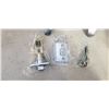 Image 3 : 6 NEW DOOR HANDLES, SATIN CHROME PRIVACY LOCKING, 3 RIGHT HAND AND 3 LEFT HAND OPEN