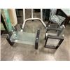 Image 1 : 2 PC MODERN GLASSTOP COFFEE TABLE SET