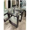 Image 2 : 2 PC MODERN GLASSTOP COFFEE TABLE SET