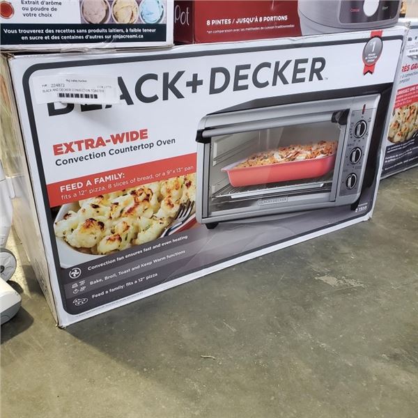 BLACK AND DECKER CONVECTION TOASTER OVEN - TESTED WORKING, RETAIL $149