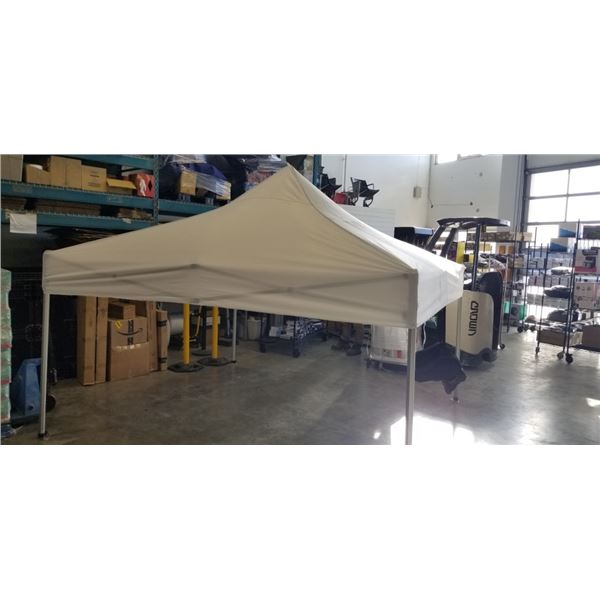 AS NEW 10FT X 10FT ALUMINUM INSTANT UP CANOPY, COMMERCIAL GRADE, WHITE TOP, RETAIL$699