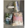 Image 2 : 10 NEW PET HAIR ROLLERS, DOGGY WASTE BAGS AND HOLDERS, AND 3 PACK OF PET BLANKETS 23 INCH X 16