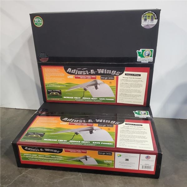 2 NEW ADJUST A WING AVENGER SERIES 1000WATT  GROW LIGHT FIXTURE