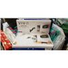Image 1 : 2 VIVO PNEUMTAIC ARM SINGLE MONITOR WALL MOUNTS