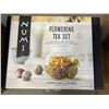 Image 2 : NEW 2 NUMI ORGANIC FLOWERING TEA SET AND 6 SMALL GLASS MATCHING CUPS, RETAIL $103