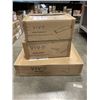 Image 1 : VIVO BLACK SWIVEL COUCH DESK, 20 INCH X 15 INCH, VIVO WHITE LOCKABLE UNDER DESK DRAWER, AND UNDER DE