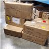 Image 1 : VIVO TRIPLE MONITOR MOUNT, 2 DOUBLE MONITOR MOUNTS AND 2 VIVO KEYBOARD TRAYS