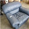 Image 2 : BLUE LEATHER CHAIR