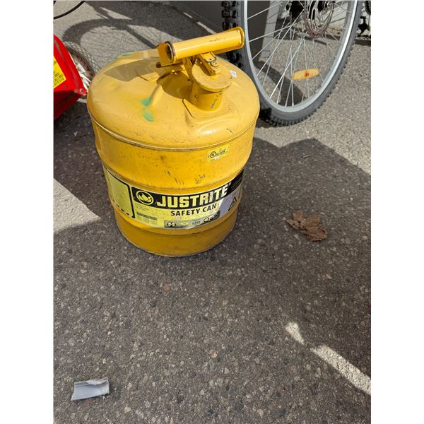 Yellow fuel can