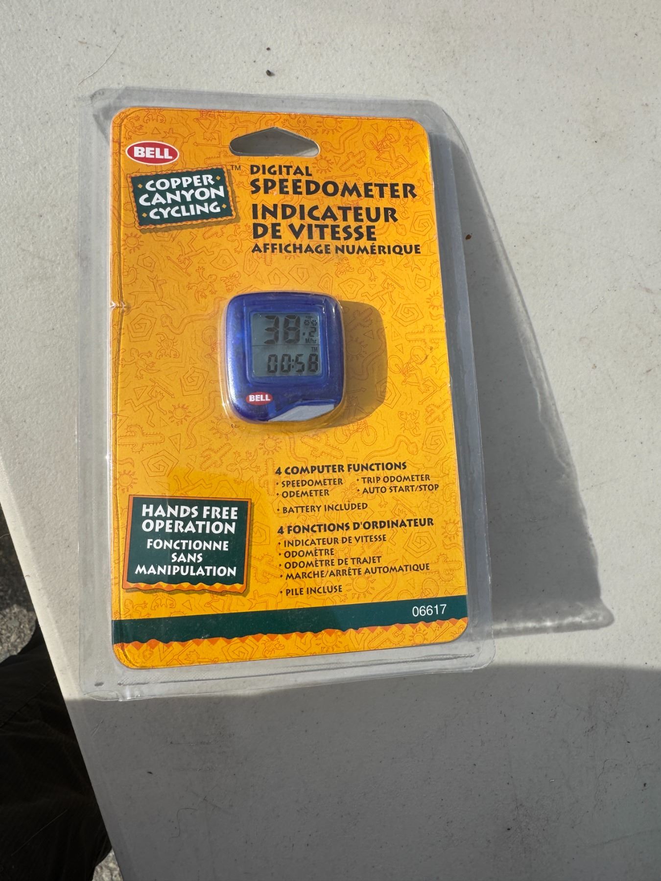 Bell, digital speedometer