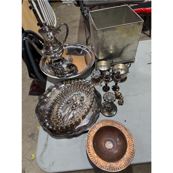 Silver plate, etc.