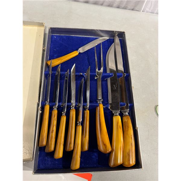 Cutron carving set and steak knives Toronto Canada