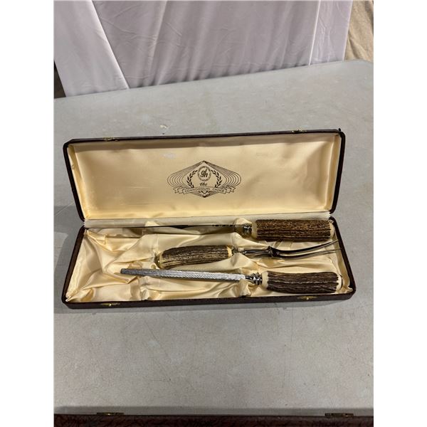 The connoisseurs choice, warranted cutlery GLO – Hill cutlery Company carving set