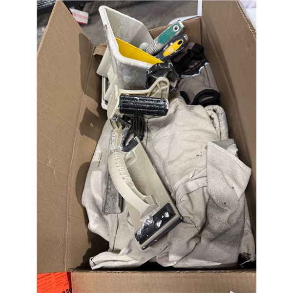 Painting, drop sheets, and other items