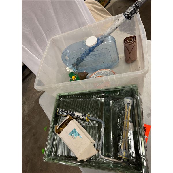 Painting supplies, etc.