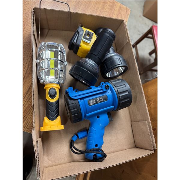 Flashlights and measuring tape