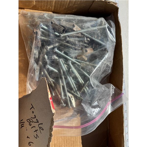 Toggle bolts quarter inch by 6 inch